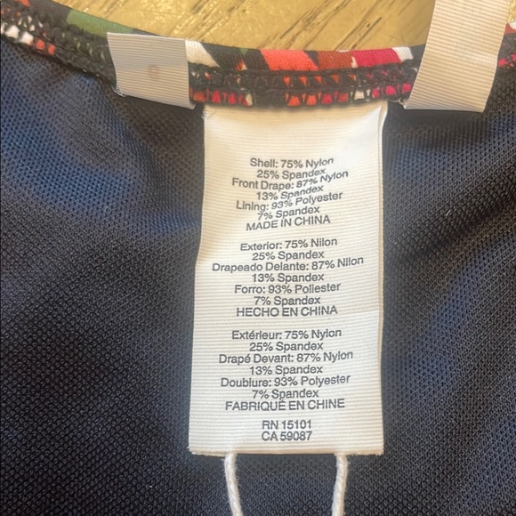 NWT Bleu Rod Beattie Tropical Print Colorful Patterned Swimsuit - Picture 9 of 10